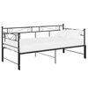 vidaXL Pull-out Sofa Bed Frame without Mattress Black Metal 90x200 cm