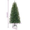 vidaXL Artificial Christmas Tree with 150 LEDs Green 150 cm PE and PVC