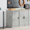 vidaXL Garage Storage Cabinet Concrete Grey 40x51x85 cm Solid Wood Pine