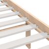 vidaXL Bed Frame without Mattress 120x190 cm Small Double Solid Wood Pine