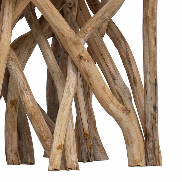 vidaXL Log Coffee Table 40x40x40 cm Mixed Recycled Wood