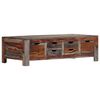 vidaXL Coffee Table Grey 100x50x30 cm Solid Acacia Wood