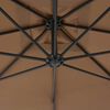 vidaXL Cantilever Garden Parasol with Steel Pole 300 cm Taupe