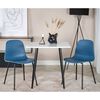 Venture Home Dining Chairs 2 pcs Arctic Plastic Black and Blue