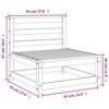 vidaXL Garden Sofas Armless 3 pcs 70x70x67 cm Impregnated Wood Pine