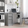 vidaXL Desk with Drawer Grey Sonoma 100 x 40 x 75 cm Engineered Wood