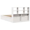 vidaXL Bed Frame without Mattress White 150x200 cm King Size Solid Wood Pine