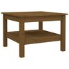 vidaXL Coffee Table Honey Brown 55x55x40 cm Solid Wood Pine