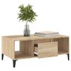 vidaXL Coffee Table Sonoma Oak 90x50x36.5 cm Engineered Wood