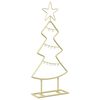 vidaXL Metal Christmas Tree with Stand KUOPIO 60 cm Steel Gold