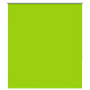vidaXL Roller Blind Blackout Leaves Green 125x130 cm Fabric Width 121.6 cm Polyester