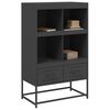 vidaXL Highboard Black 68.5x39x111.5 cm Steel