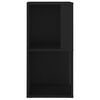 vidaXL Corner Cabinet Black 33x33x67 cm Engineered Wood