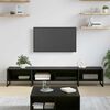 vidaXL TV Cabinet Black Oak 170.5 x 36 x 30.5 cm Engineered Wood
