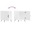 vidaXL Bedside Cabinet High Gloss White 40x40x50 cm Engineered Wood