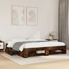 vidaXL Bed Frame without Mattress Smoked Oak 180x200 cm Super King Engineered Wood