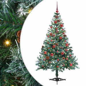 vidaXL Artificial Christmas Tree with Stand Green 150 cm PVC and Steel