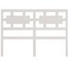 vidaXL Bed Headboard White 125.5x4x100 cm Solid Wood Pine