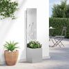 vidaXL Garden Privacy Screen Sliver 32 x 150 cm Stainless steel