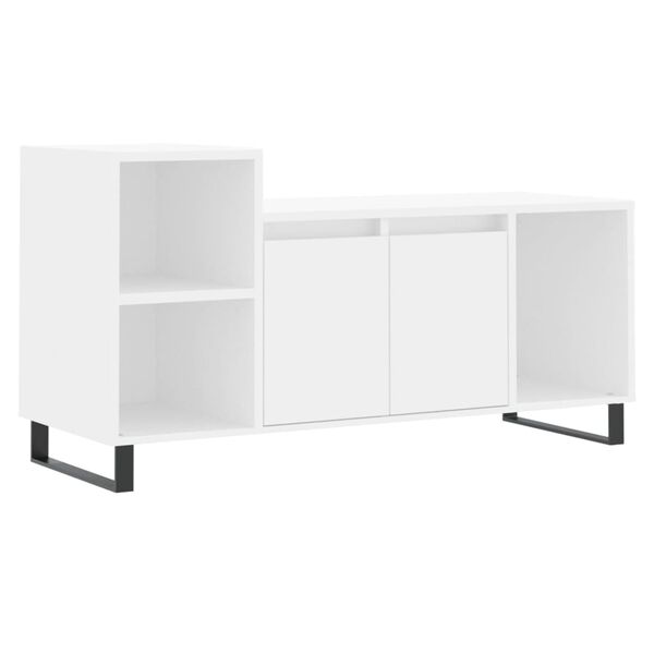 vidaXL TV Cabinet White 100x35x55 cm Engineered Wood