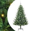vidaXL Artificial Pre-lit Christmas Tree with Ball Set Green 180 cm