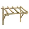 vidaXL Door Canopy 150x100x100 cm Solid Pinewood