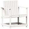 vidaXL 3 Piece Garden Lounge Set White Solid Wood Pine