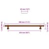 vidaXL Cabinet Handles 5 pcs Bronze 224 mm Stainless Steel