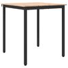 vidaXL Dining Table Natural 70 x 70 x 75 cm Solid Pine Wood
