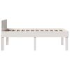 vidaXL Bed Frame without Mattress White 90x200 cm Solid Wood Pine