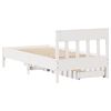 vidaXL Bed Frame without Mattress White 90x200 cm Solid Wood Pine