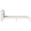 vidaXL Bed Frame without Mattress White 75x190 cm Small Single Solid Wood Pine