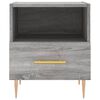 vidaXL Bedside Cabinet Grey Sonoma 40x35x47.5 cm Engineered Wood