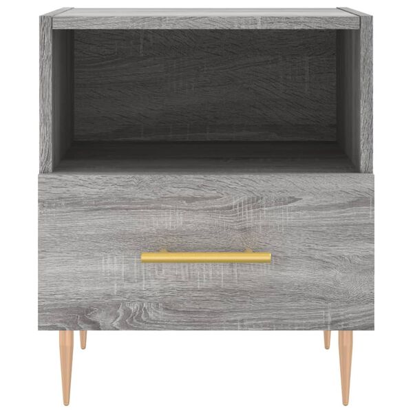 vidaXL Bedside Cabinet Grey Sonoma 40x35x47.5 cm Engineered Wood