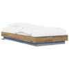 vidaXL Bed Frame with LED Artisian Oak 80 x 200 cm Engineered Wood