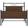 vidaXL Bed Frame without Mattress Brown Oak 100x190 cm Engineered Wood