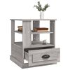 vidaXL Side Table Grey Sonoma 50x50x60 cm Engineered Wood
