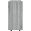 vidaXL Rolling Cabinet Grey Sonoma 60x35x75 cm Engineered Wood