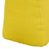 vidaXL Back Pillow Light Yellow 45 x 24 x 50 cm Fabric