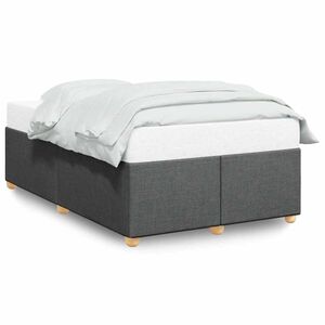 vidaXL Bed Frame without Mattress Dark Grey&nbsp;Double Fabric