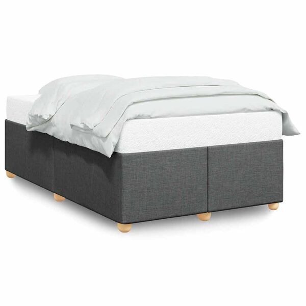 vidaXL Bed Frame without Mattress Dark Grey&nbsp;Double Fabric