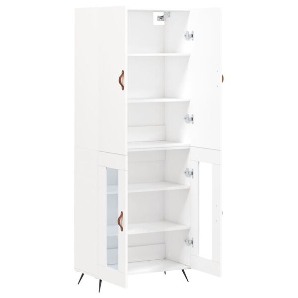 vidaXL Highboard White 69.5x34x180 cm Engineered Wood