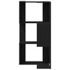 vidaXL Corner Bookcase Black oak 50 x 50 x 102 cm Engineered wood
