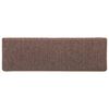 vidaXL Stair Mats 30 pcs 65x21x4 cm Brown Rectangular Edge