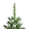 vidaXL Artificial Hinged Christmas Tree with Flocked Snow 150 cm