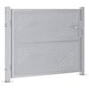 vidaXL Garden Gate with Lock Silver 100 x 75 cm Stainless Steel