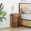 vidaXL LED Bedside Cabinet Old wood 38 x 34 x 61 cm Engineered wood