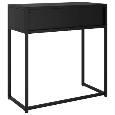 vidaXL Console Table Black 72x35x75 cm Steel