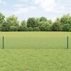 vidaXL Fence with Post Green 0.4 x 25 m Steel and PVC