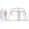 vidaXL Family Tent Cabin 6-Person Blue Waterproof